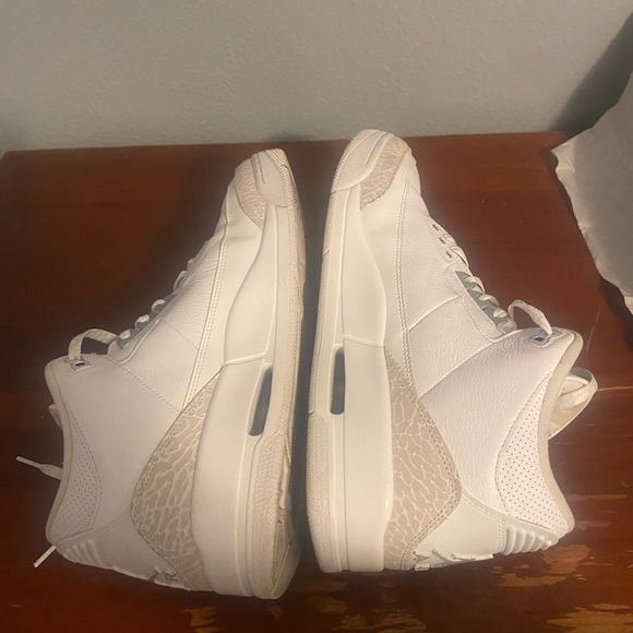 Jordan Air 3 Retro White and Metallic Sneakers main image 7